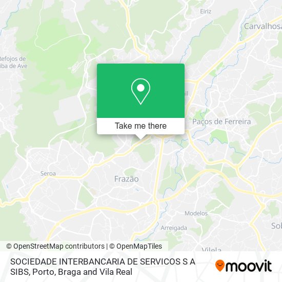 SOCIEDADE INTERBANCARIA DE SERVICOS S A SIBS mapa