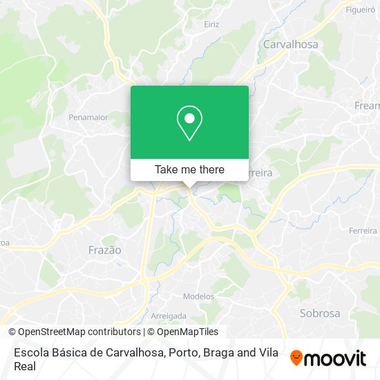 Escola Básica de Carvalhosa map
