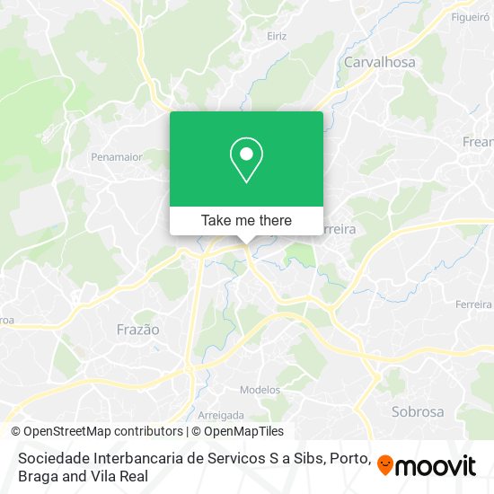Sociedade Interbancaria de Servicos S a Sibs map