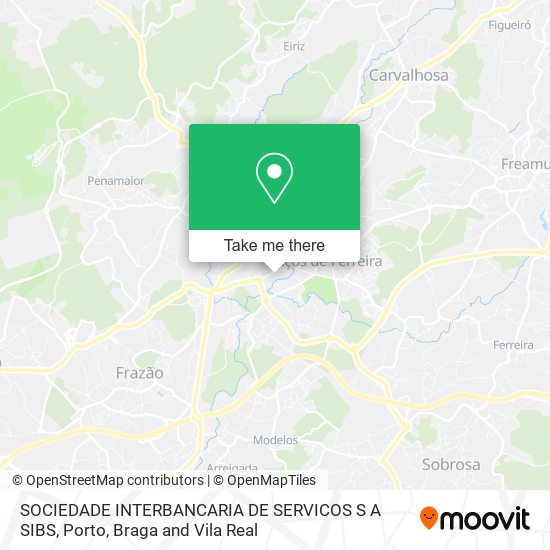 SOCIEDADE INTERBANCARIA DE SERVICOS S A SIBS mapa