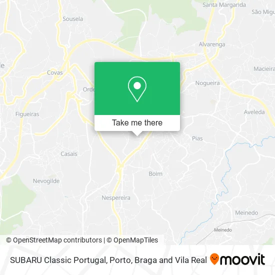 SUBARU Classic Portugal map