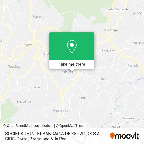 SOCIEDADE INTERBANCARIA DE SERVICOS S A SIBS map