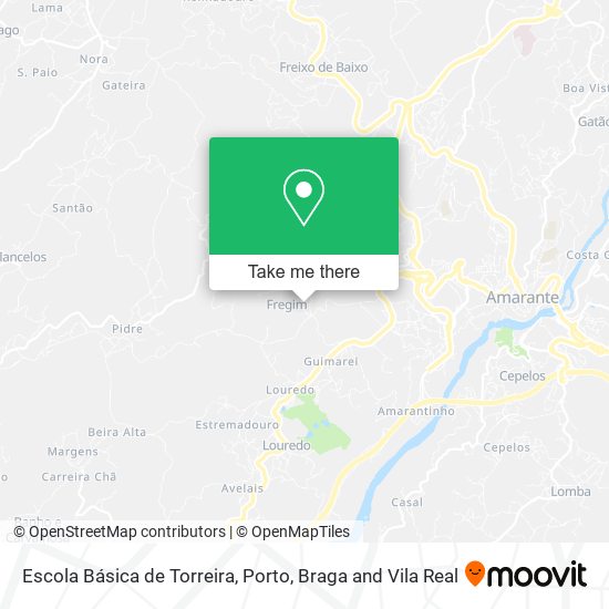 Escola Básica de Torreira map