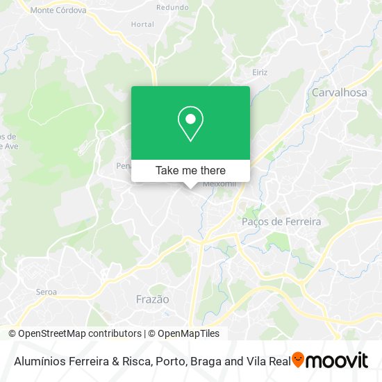 Alumínios Ferreira & Risca map