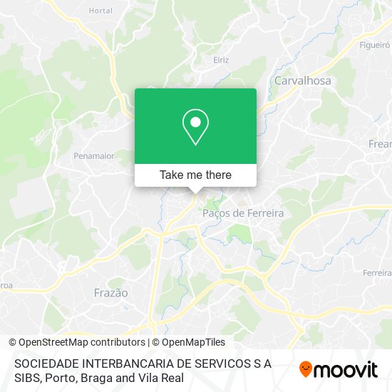 SOCIEDADE INTERBANCARIA DE SERVICOS S A SIBS map