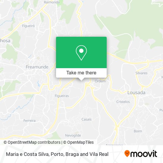 Maria e Costa Silva mapa