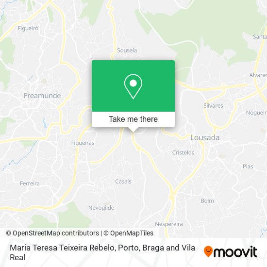 Maria Teresa Teixeira Rebelo map