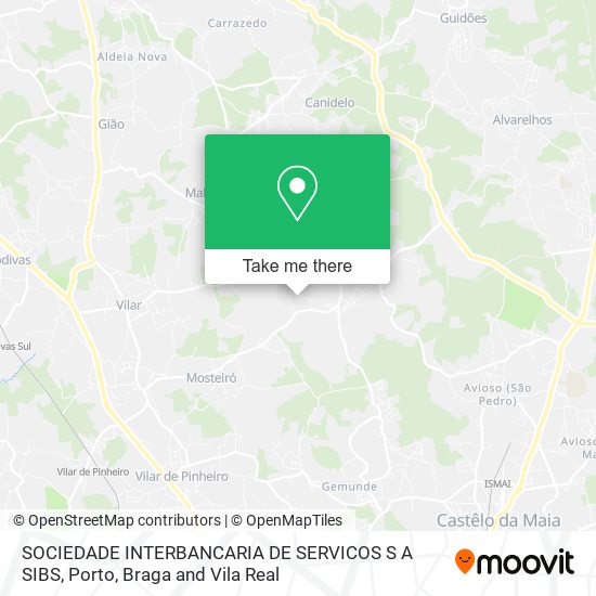 SOCIEDADE INTERBANCARIA DE SERVICOS S A SIBS map