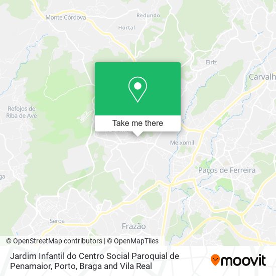 Jardim Infantil do Centro Social Paroquial de Penamaior map
