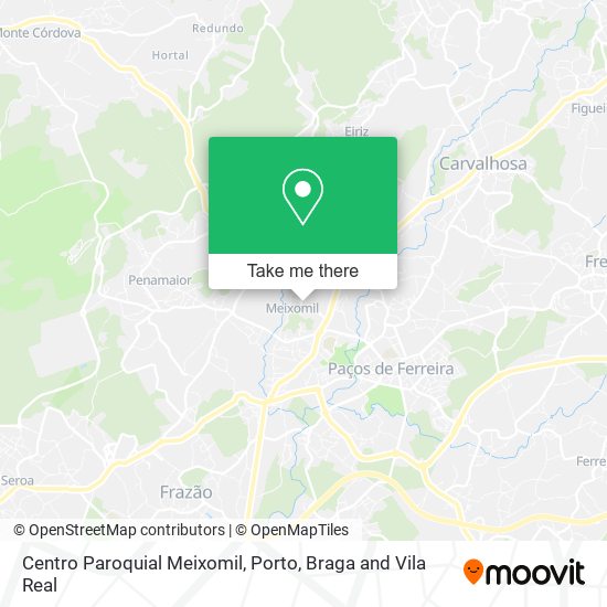 Centro Paroquial Meixomil mapa