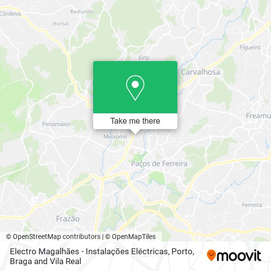 Electro Magalhães - Instalações Eléctricas map