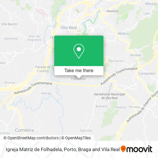 Igreja Matriz de Folhadela map