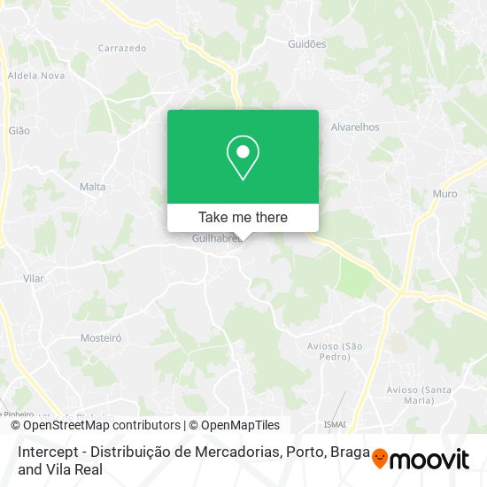 Intercept - Distribuição de Mercadorias mapa
