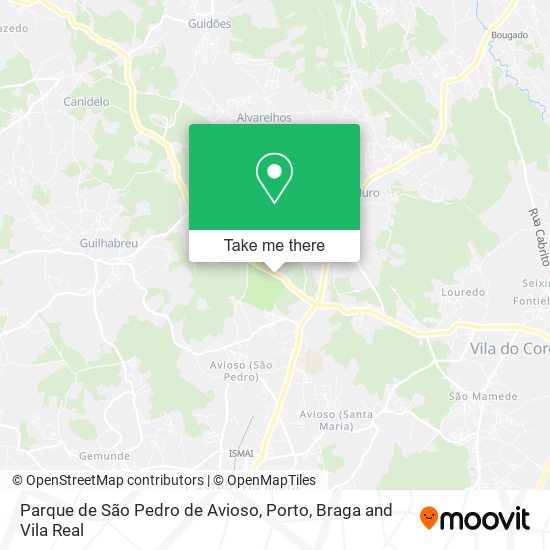 Parque de São Pedro de Avioso map