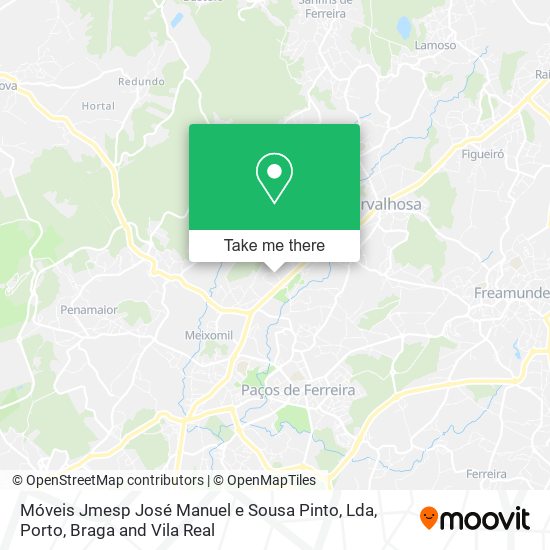Móveis Jmesp José Manuel e Sousa Pinto, Lda map