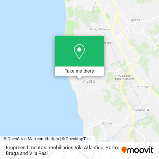 Empreendimentos Imobiliarios Vila Atlantico map