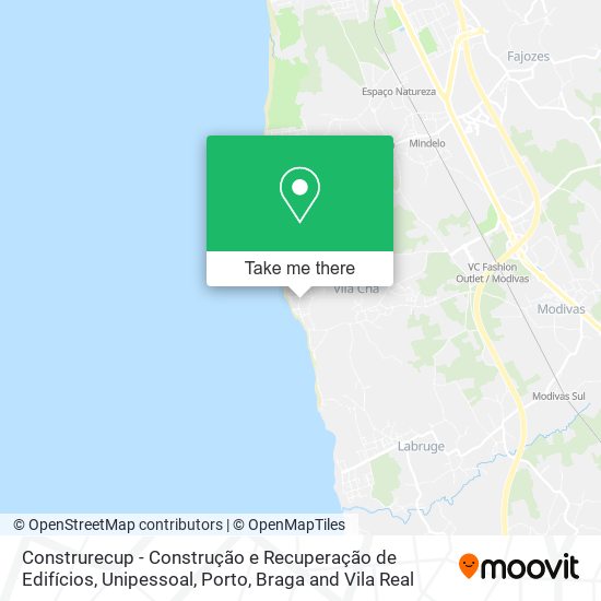 Construrecup - Construção e Recuperação de Edifícios, Unipessoal map