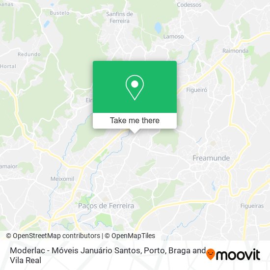 Moderlac - Móveis Januário Santos map