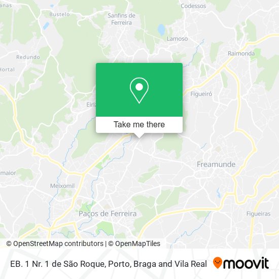 EB. 1 Nr. 1 de São Roque map