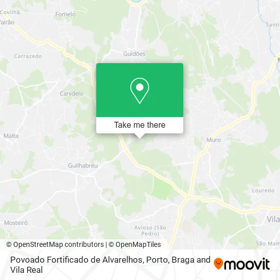 Povoado Fortificado de Alvarelhos map