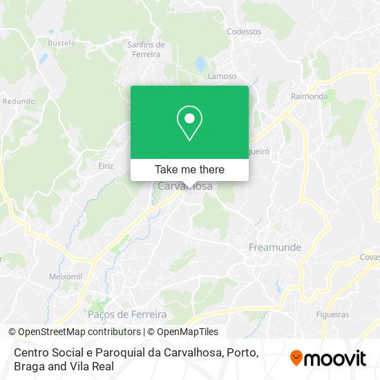 Centro Social e Paroquial da Carvalhosa map