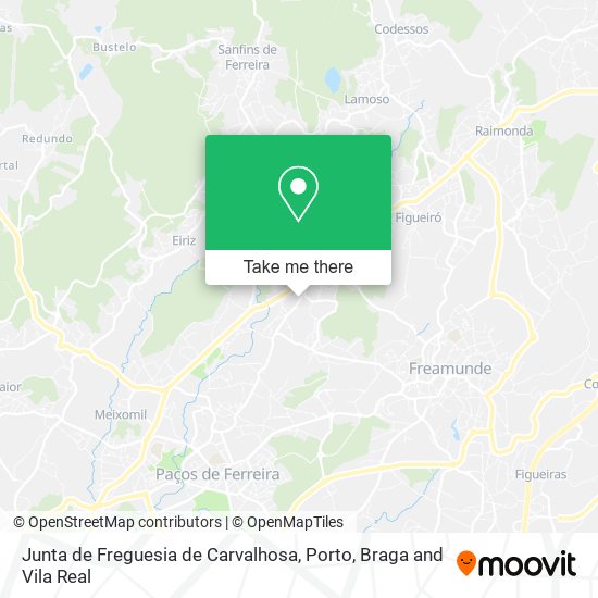 Junta de Freguesia de Carvalhosa map