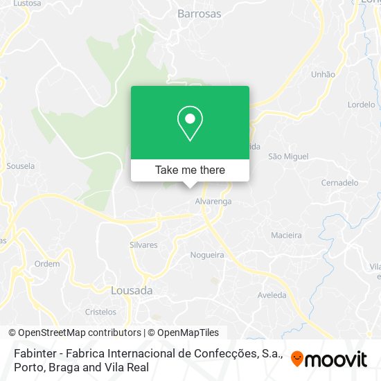 Fabinter - Fabrica Internacional de Confecções, S.a. map