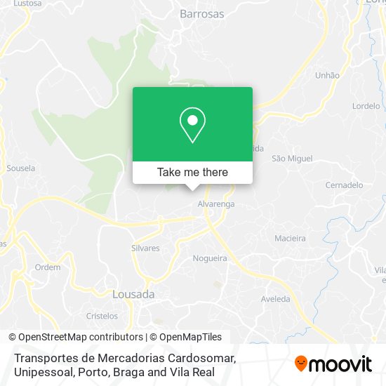 Transportes de Mercadorias Cardosomar, Unipessoal map