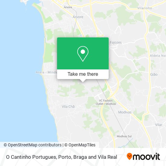 O Cantinho Portugues map