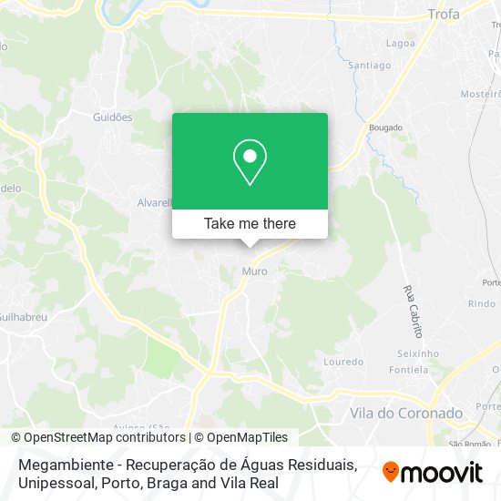Megambiente - Recuperação de Águas Residuais, Unipessoal map