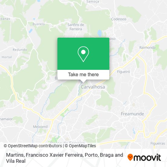 Martins, Francisco Xavier Ferreira mapa