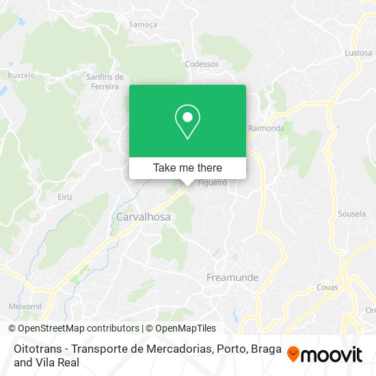 Oitotrans - Transporte de Mercadorias mapa