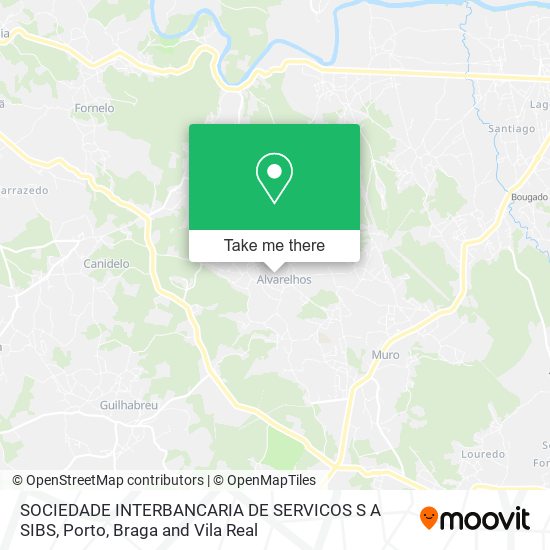 SOCIEDADE INTERBANCARIA DE SERVICOS S A SIBS map