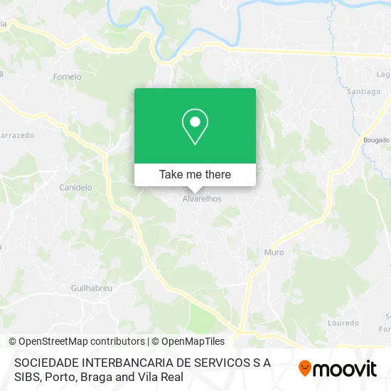 SOCIEDADE INTERBANCARIA DE SERVICOS S A SIBS map