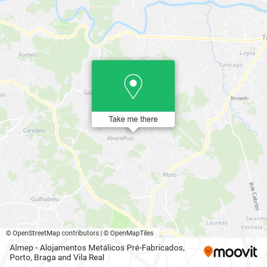 Almep - Alojamentos Metálicos Pré-Fabricados mapa