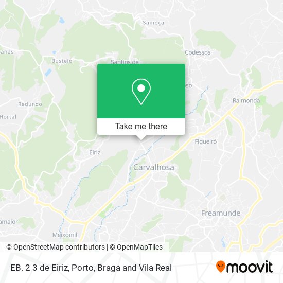 EB. 2 3 de Eiriz mapa