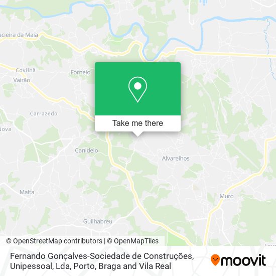 Fernando Gonçalves-Sociedade de Construções, Unipessoal, Lda mapa