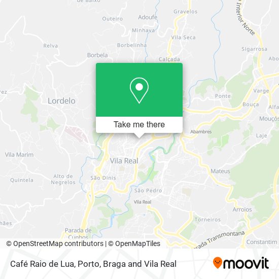 Café Raio de Lua map