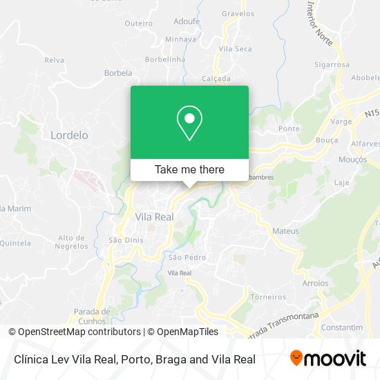 Clínica Lev Vila Real map