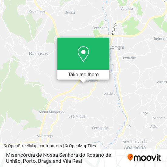 Misericórdia de Nossa Senhora do Rosário de Unhão map