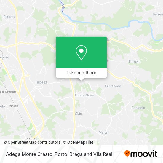 Adega Monte Crasto map