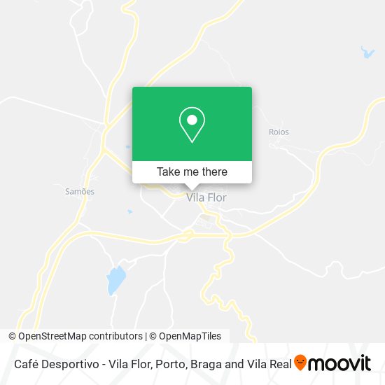 Café Desportivo - Vila Flor map