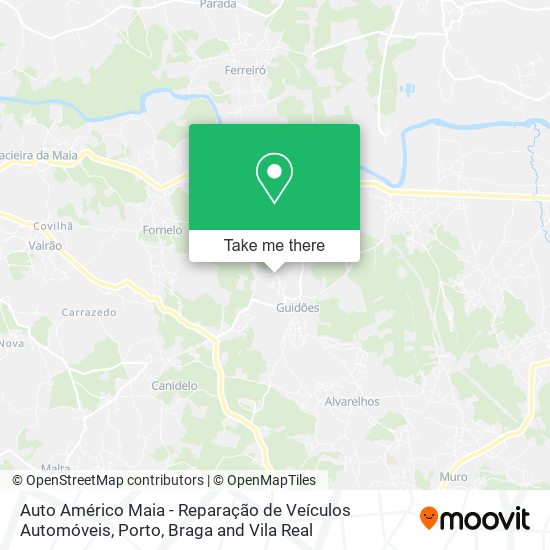 Auto Américo Maia - Reparação de Veículos Automóveis map