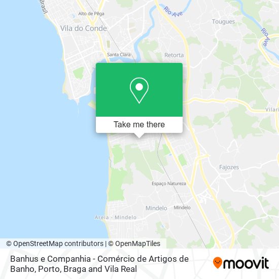 Banhus e Companhia - Comércio de Artigos de Banho mapa