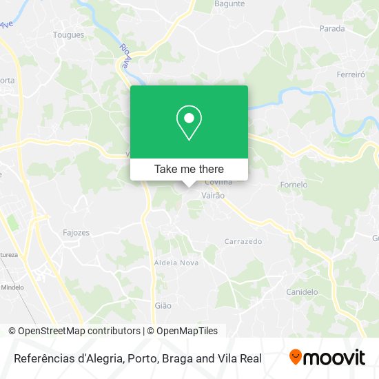 Referências d'Alegria mapa