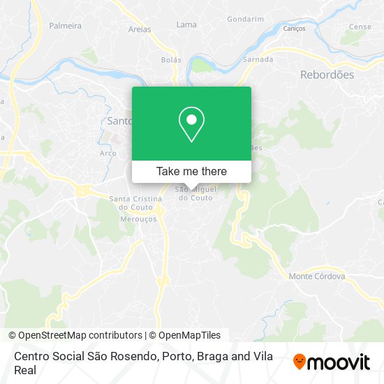 Centro Social São Rosendo mapa