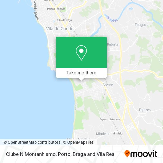Clube N Montanhismo map