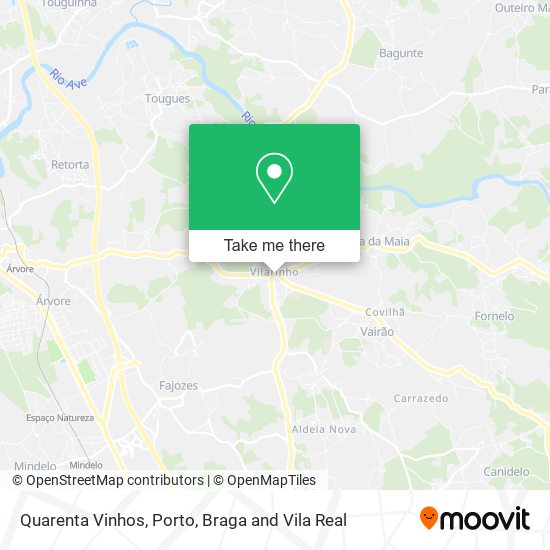 Quarenta Vinhos mapa