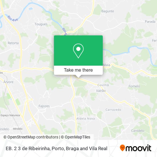 EB. 2 3 de Ribeirinha mapa