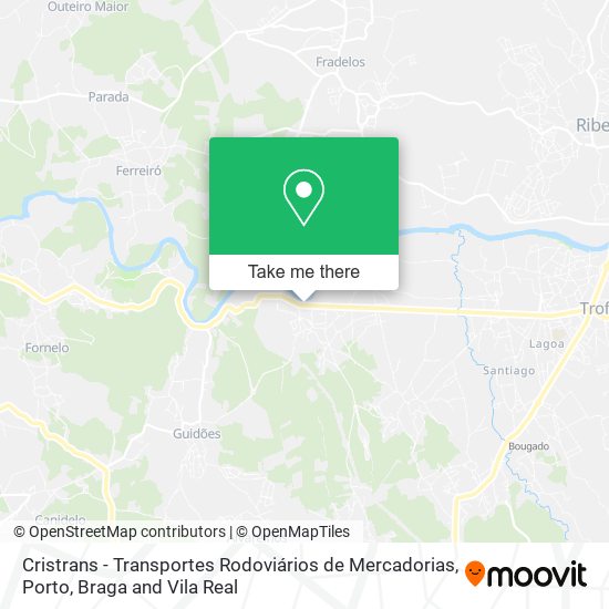 Cristrans - Transportes Rodoviários de Mercadorias mapa